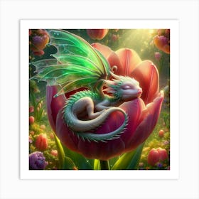 The Sleepy Dragon 2 Art Print