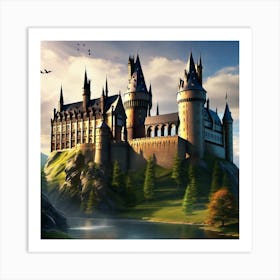 Hogwarts Castle 29 Art Print
