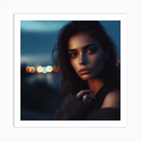 Portrait Of A Young Woman Art Print