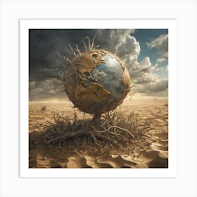 Earth In The Desert 6 Art Print