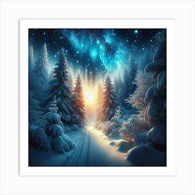 Winter Forest Art Print