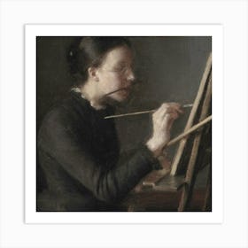 Portrait Of A Woman Artist Art Print