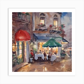 Night In Paris Art Print