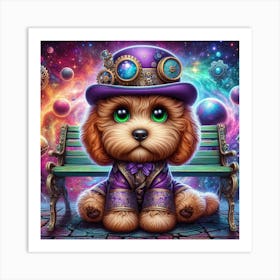 Steampunk Dog 3 Art Print