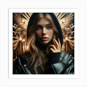 Angel Hooded Girl Art Print