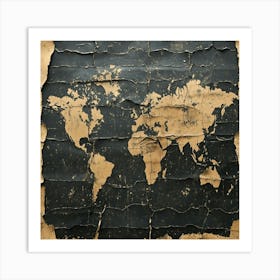 World Map Art 22 Art Print