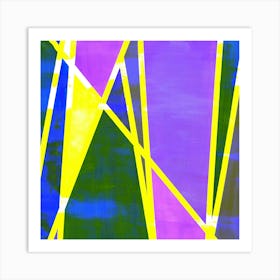 Mellow Haze - Neon Yellow Pink Art Print