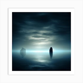 Dark Night Sky Art Print