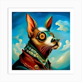 Steampunk Dog Art Print