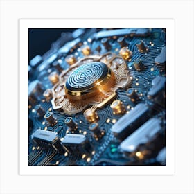 Computer Circuit Board 2 Art Print