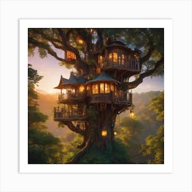 Tree House Art Print