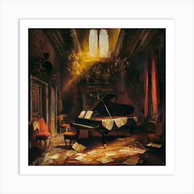 Piano Room Art Print