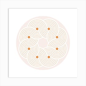 Circle Of Swirls Art Print