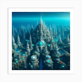 Underwater City Art Print