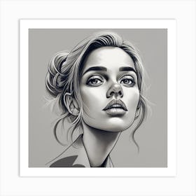 Portrait Of A Woman Art Print