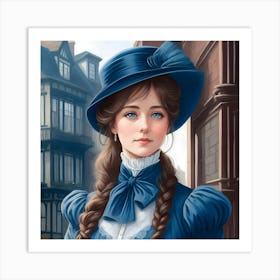 Edwardian Woman  Art Print