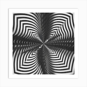 Black and White Abstract Art 400 Art Print