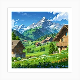 Swiss Alps 1 Art Print