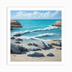 Rocky Beach 1 Art Print