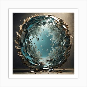 Shattered Glass 1 Art Print