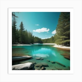 Lake - Lake Stock Videos & Royalty-Free Footage Art Print