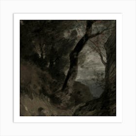 Man In The Woods Art Print