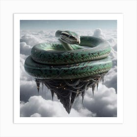 Snake In The Clouds Art Print