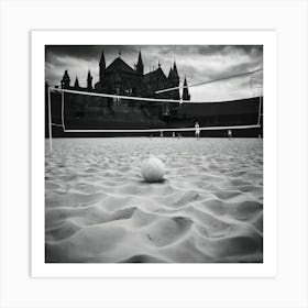 Volleyball Ball In The Sand 1 Art Print