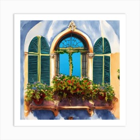 Amalfi Window Art Print Venice Window 1 Art Print