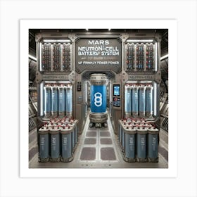 Mars Dominion Mobile Medical Unit Neutron Cell Battery Backup System Art Print