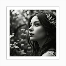 Black And White Portrait Art Print