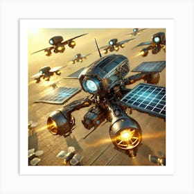 Solar Drones Converted Art Print