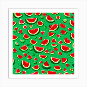 Watermelon Slices 6 Art Print