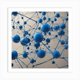 Blue Spheres Art Print