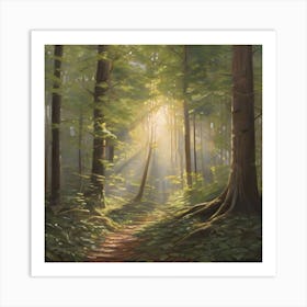 Path Through The Woods Art Print