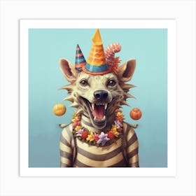 Party Wolf Art Print