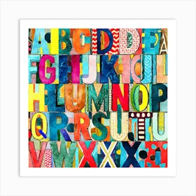 Colorful Alphabet Art Print