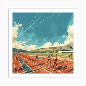 Track And Field Art Print