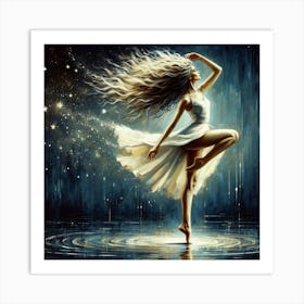 Dancer At Night Art Print