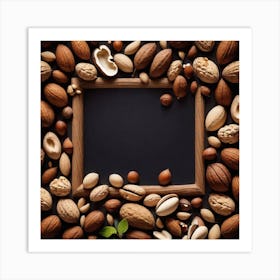 Nut Frame With Nuts 4 Art Print