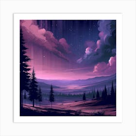 Landscape Wallpaper 5 Art Print