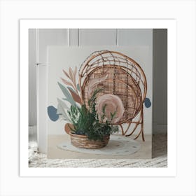 Wicker Basket 1 Art Print