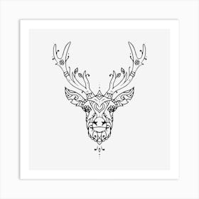 Deer Mandala Art Print