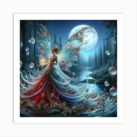 Fairy With Glass Bubble Art Print