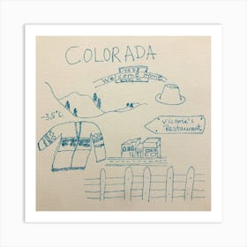 Colorado Roads 1978 Art Print