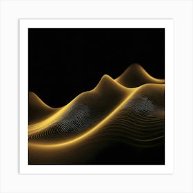 Abstract Wave Pattern 13 Art Print