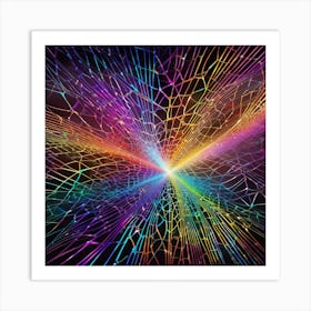 Rainbow Fractal Art Print