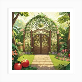 Gate To The Garden Art Print