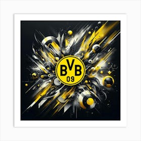 Borussia Dortmund Logo Wall Art 10 Art Print