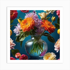 Flowers In A Vase 86 Art Print